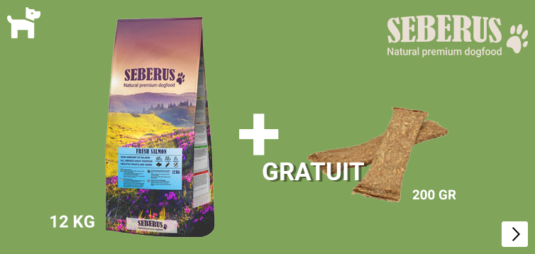 Seberus 12kg zak + gratis Brekz snacks DOG